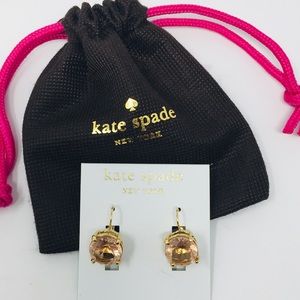 Kate Spade 14k gold filled Crystal Earrings